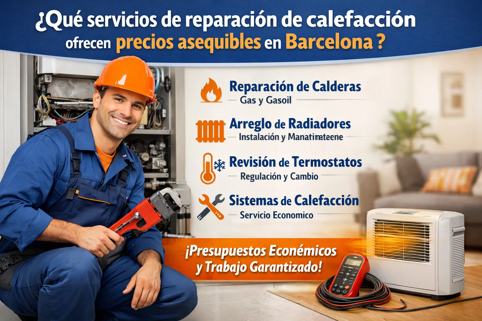 Que servicios de reparacion de calefaccion ofrecen precios asequibles en Barcelona - Pol&iacute;tica de Privacidad